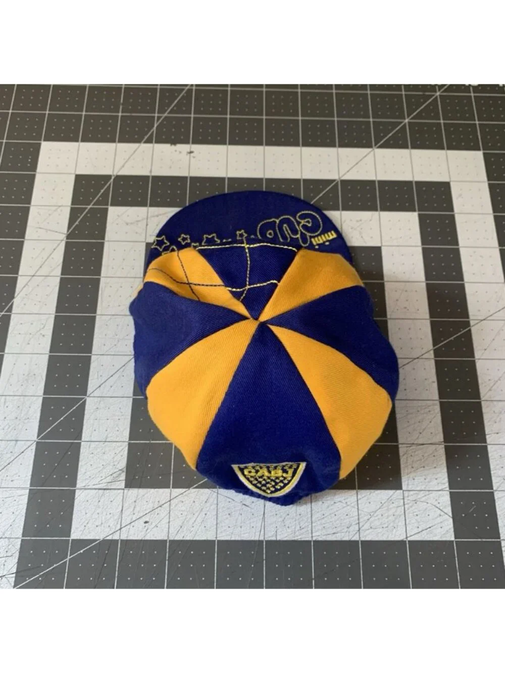Vintage Boca Juniors Hat Baby Boy Striped Panel Soccer Futbol CABJ Official